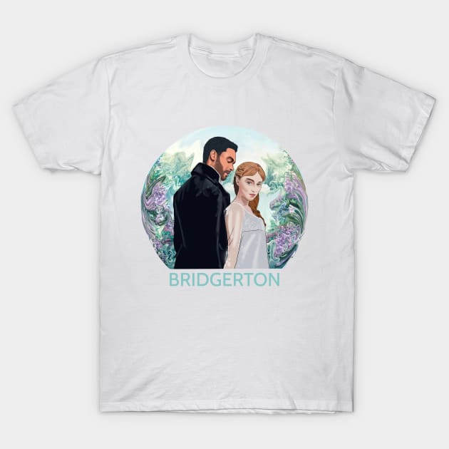 Bridgerton Daphne and Simon romance T-Shirt by PG Illustration